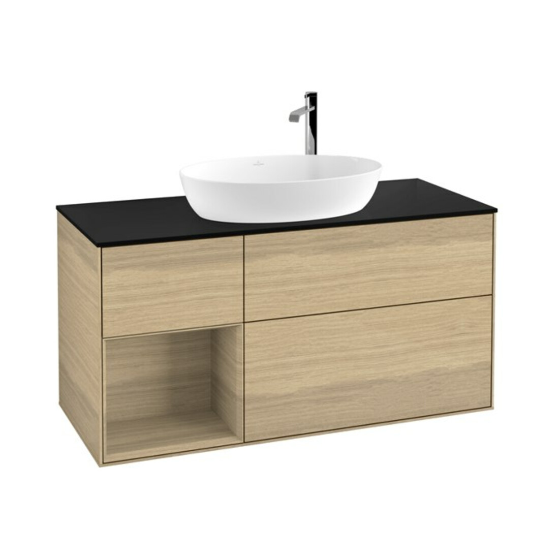 V&B Waschtischunterschrank Wandbeleuchtung Finion 120cm, Pl bla m, Reg Oa ven, Oa ven