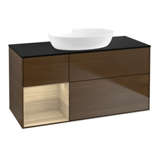 V&B Waschtischunterschrank Wandbeleuchtung Finion 120cm, Pl bla m, Reg Oa ven, wal ven