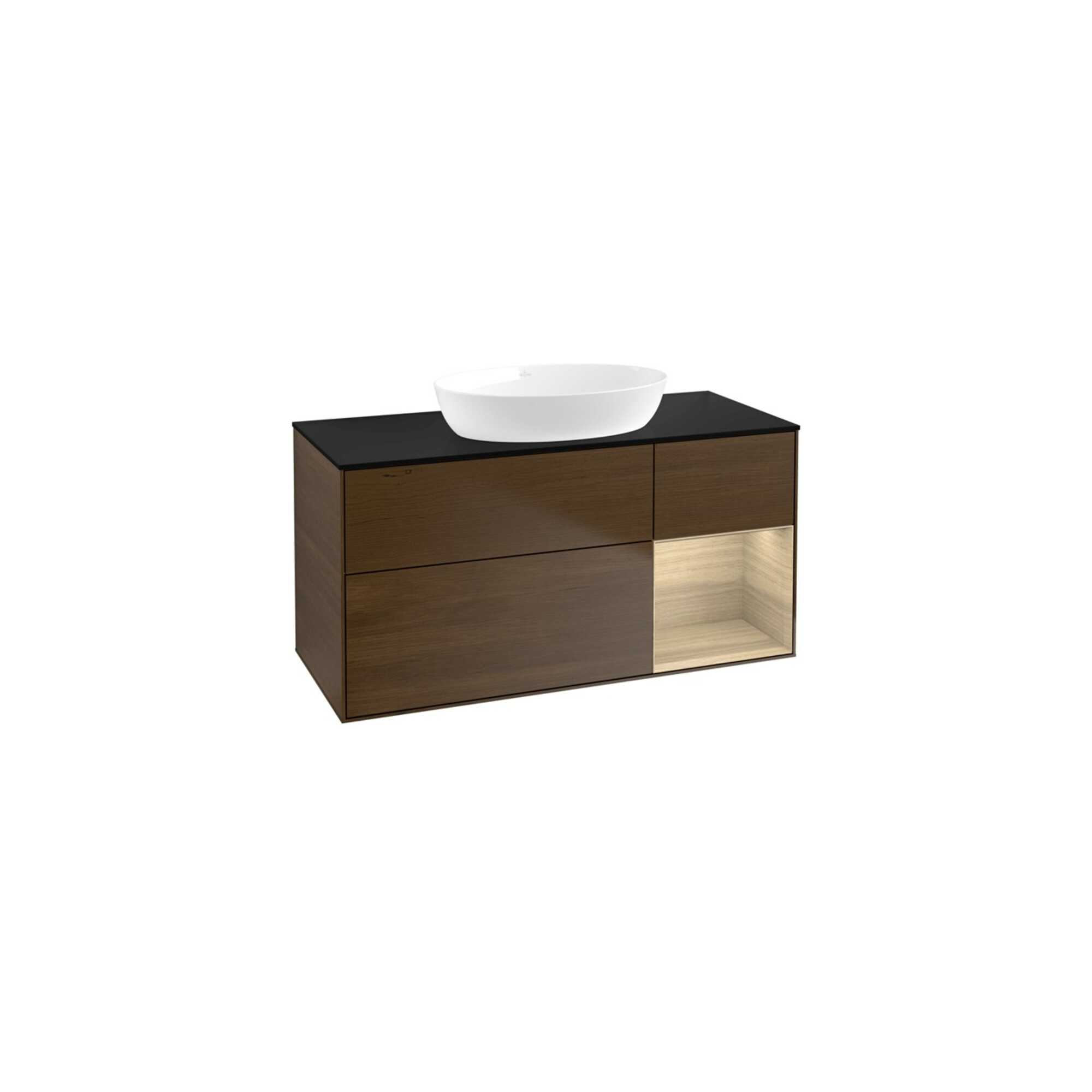 V&B Waschtischunterschrank Wandbeleuchtung Finion 120cm, Pl bla m, Reg Oa ven, wal ven ; Villeroy & Boch