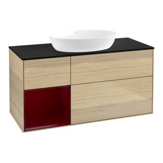 V&B Waschtischunterschrank Wandbeleuchtung Finion 120cm, Pl bla m, Reg Peo m Lac, Oa ven