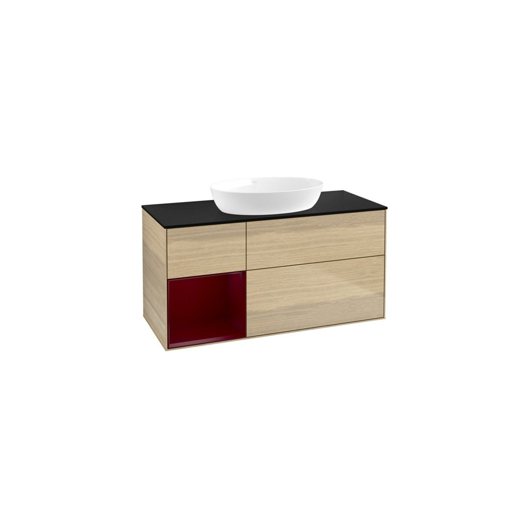 V&B Waschtischunterschrank Wandbeleuchtung Finion 120cm, Pl bla m, Reg Peo m Lac, Oa ven ; Villeroy & Boch
