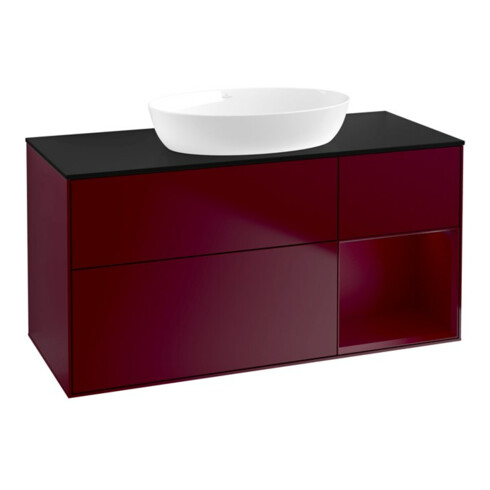 V&B Waschtischunterschrank Wandbeleuchtung Finion 120cm, Pl bla m, Reg Peo m Lac, Peo m