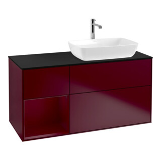 V&B Waschtischunterschrank Wandbeleuchtung Finion 120cm, Pl bla m, Reg Peo m Lac, Peo m