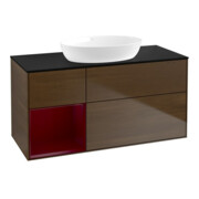 V&B Waschtischunterschrank Wandbeleuchtung Finion 120cm, Pl bla m, Reg Peo m Lac, wal ven