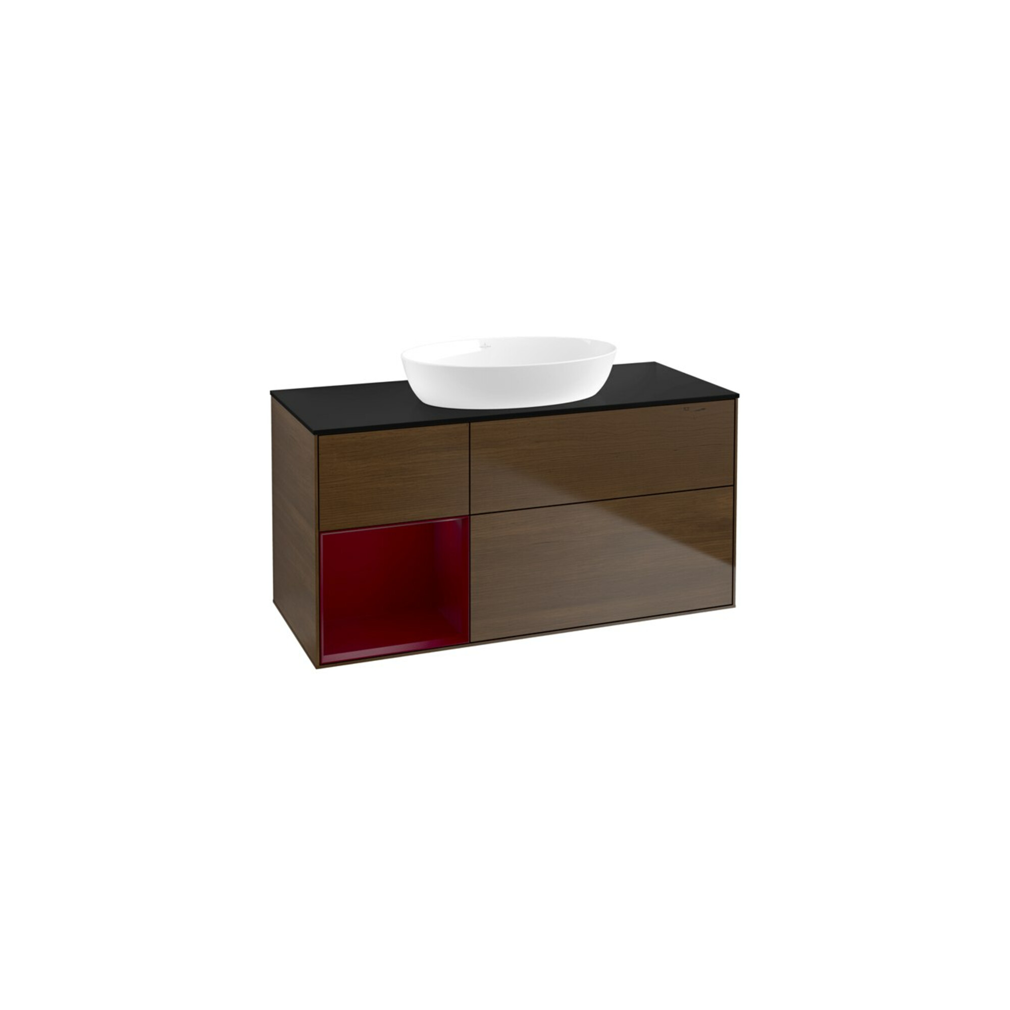 V&B Waschtischunterschrank Wandbeleuchtung Finion 120cm, Pl bla m, Reg Peo m Lac, wal ven ; Villeroy & Boch