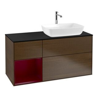 V&B Waschtischunterschrank Wandbeleuchtung Finion 120cm, Pl bla m, Reg Peo m Lac, wal ven