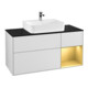 V&B Waschtischunterschrank Wandbeleuchtung Finion 120cm, Pl bla m, Reg re gol m, wh. m Lac-1