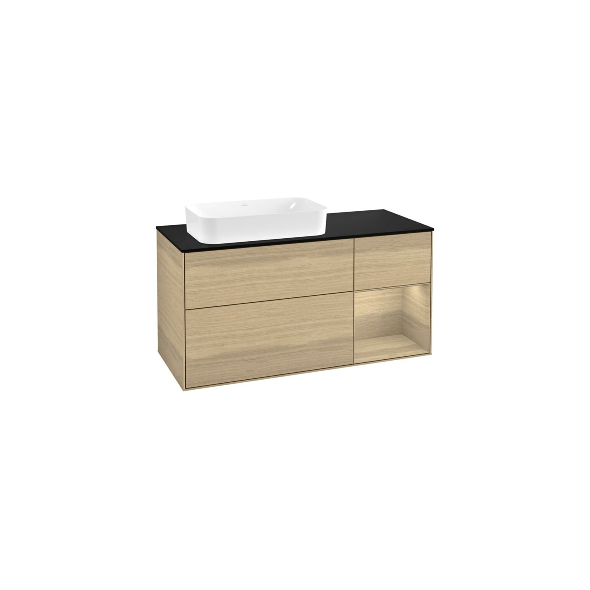 V&B Waschtischunterschrank Wandbeleuchtung Finion 120cm, Pl bla m, Reg re Oa ven, Oa ven ; Villeroy & Boch