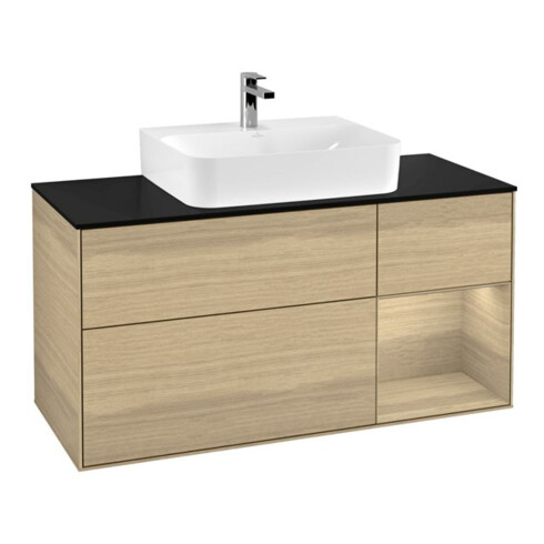 V&B Waschtischunterschrank Wandbeleuchtung Finion 120cm, Pl bla m, Reg re Oa ven, Oa ven