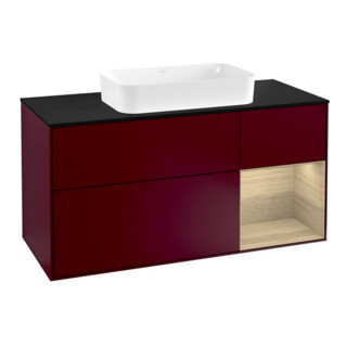 V&B Waschtischunterschrank Wandbeleuchtung Finion 120cm, Pl bla m, Reg re Oa ven, Peo m