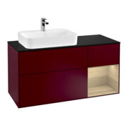 V&B Waschtischunterschrank Wandbeleuchtung Finion 120cm, Pl bla m, Reg re Oa ven, Peo m