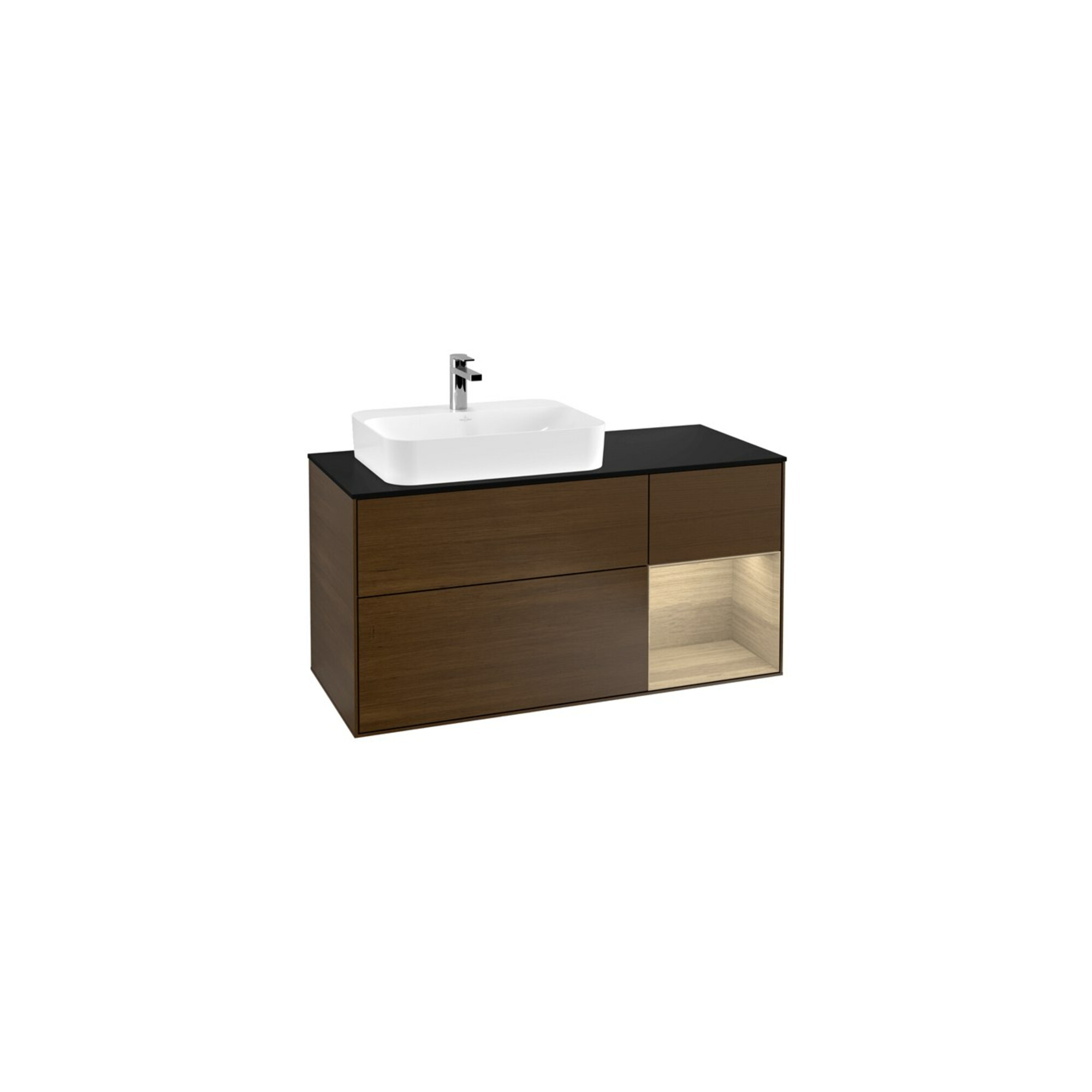 V&B Waschtischunterschrank Wandbeleuchtung Finion 120cm, Pl bla m, Reg re Oa ven, wal ven ; Villeroy & Boch