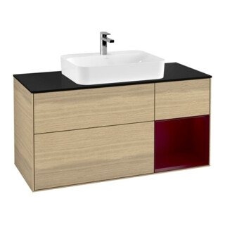 V&B Waschtischunterschrank Wandbeleuchtung Finion 120cm, Pl bla m, Reg re Peo m, Oa ven