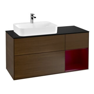 V&B Waschtischunterschrank Wandbeleuchtung Finion 120cm, Pl bla m, Reg re Peo, wal ven