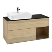 V&B Waschtischunterschrank Wandbeleuchtung Finion 120cm, Pl bla m, Reg re wal ven, Oa ven