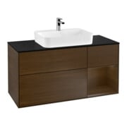 V&B Waschtischunterschrank Wandbeleuchtung Finion 120cm, Pl bla m, Reg re wal ven, wal ven