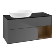 V&B Waschtischunterschrank Wandbeleuchtung Finion 120cm, Pl bla m, Reg wal ven, Anthrac. m
