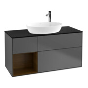 V&B Waschtischunterschrank Wandbeleuchtung Finion 120cm, Pl bla m, Reg wal ven, Anthrac. m