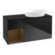 V&B Waschtischunterschrank Wandbeleuchtung Finion 120cm, Pl bla m, Reg wal ven, bla m Lac-1