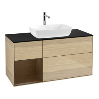 V&B Waschtischunterschrank Wandbeleuchtung Finion 120cm, Pl bla m, Reg wal ven, Oa ven