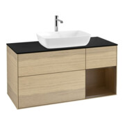 V&B Waschtischunterschrank Wandbeleuchtung Finion 120cm, Pl bla m, Reg wal ven, Oa ven