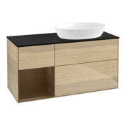 V&B Waschtischunterschrank Wandbeleuchtung Finion 120cm, Pl bla m, Reg wal ven, Oa ven