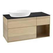 V&B Waschtischunterschrank Wandbeleuchtung Finion 120cm, Pl bla m, Reg wal ven, Oa ven