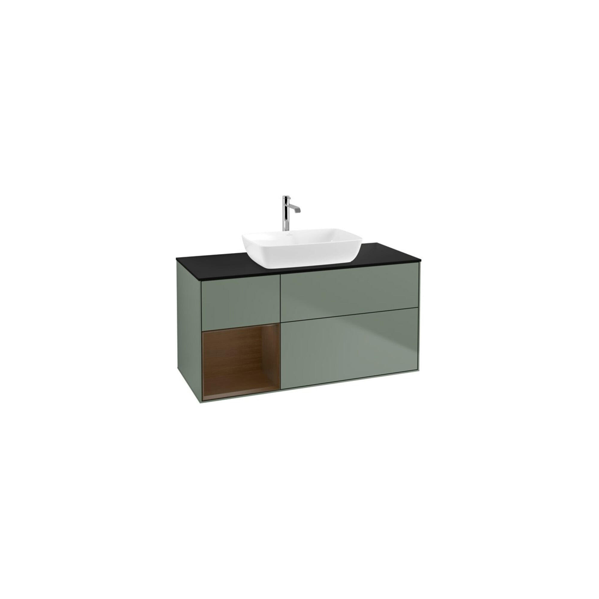 V&B Waschtischunterschrank Wandbeleuchtung Finion 120cm, Pl bla m, Reg wal ven, Oli. m Lac ; Villeroy & Boch