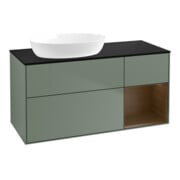 V&B Waschtischunterschrank Wandbeleuchtung Finion 120cm, Pl bla m, Reg wal ven, Oli. m Lac