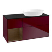 V&B Waschtischunterschrank Wandbeleuchtung Finion 120cm, Pl bla m, Reg wal ven, Peo m