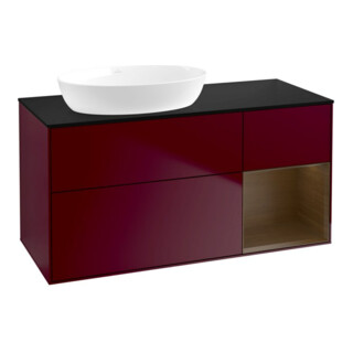 V&B Waschtischunterschrank Wandbeleuchtung Finion 120cm, Pl bla m, Reg wal ven, Peo m