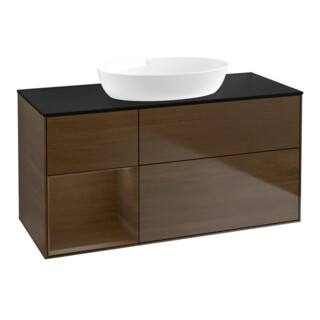 V&B Waschtischunterschrank Wandbeleuchtung Finion 120cm, Pl bla m, Reg wal ven, wal ven