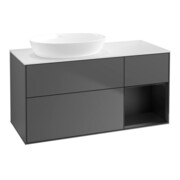 V&B Waschtischunterschrank Wandbeleuchtung Finion 120cm, Pl w m, Reg bla m Lac, Anthrac. m