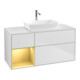 V&B Waschtischunterschrank Wandbeleuchtung Finion 120cm, Pl w m, Reg gol m Lac, wh. m Lac-1