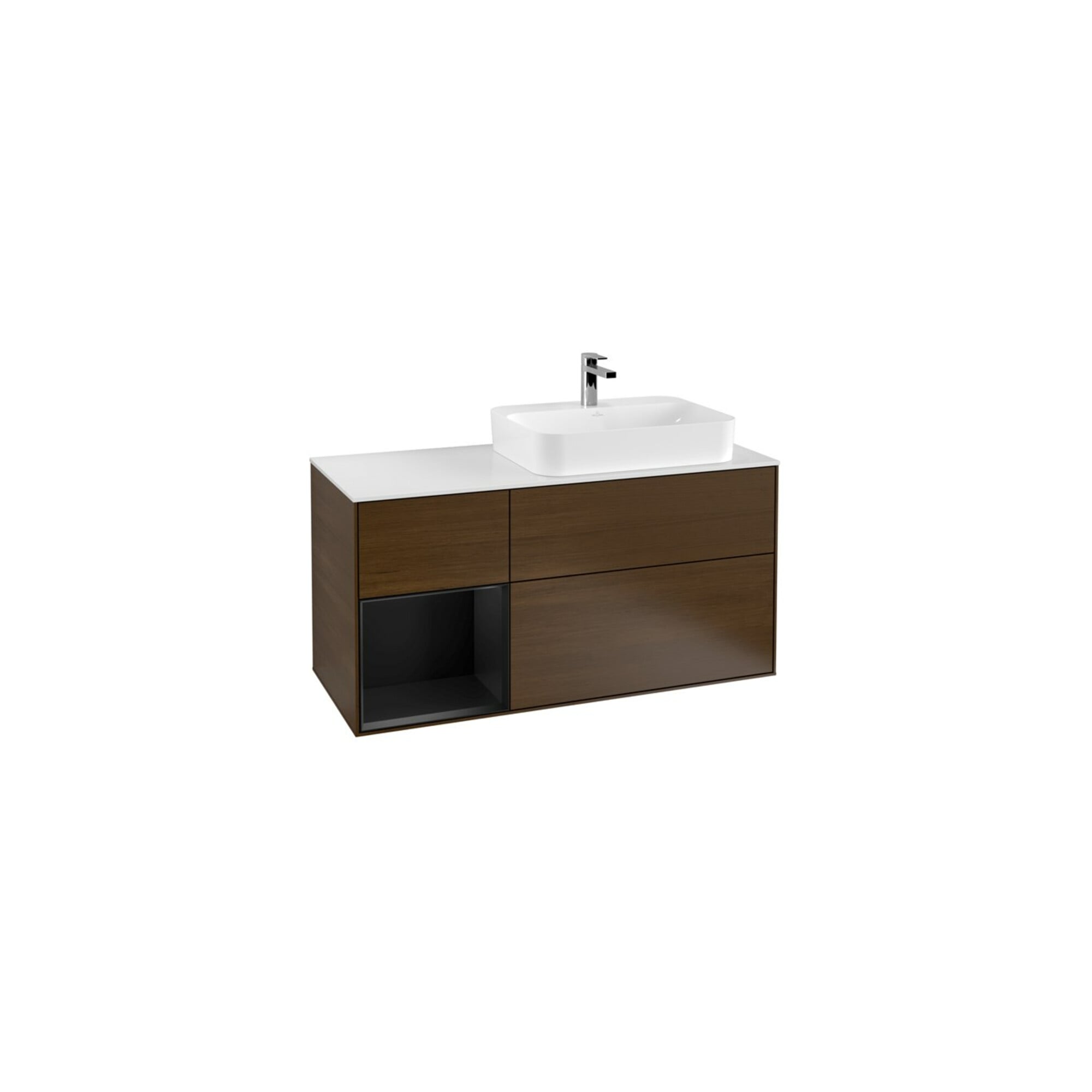 V&B Waschtischunterschrank Wandbeleuchtung Finion 120cm, Pl w m, Reg li bla m Lac, wal ven ; Villeroy & Boch