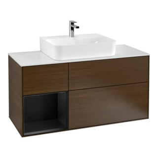 V&B Waschtischunterschrank Wandbeleuchtung Finion 120cm, Pl w m, Reg li bla m Lac, wal ven
