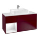 V&B Waschtischunterschrank Wandbeleuchtung Finion 120cm, Pl w m, Reg li glo wh. Lac, Peo m-1