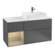V&B Waschtischunterschrank Wandbeleuchtung Finion 120cm, Pl w m, Reg li Oa ven, Anthrac. m-1