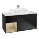 V&B Waschtischunterschrank Wandbeleuchtung Finion 120cm, Pl w m, Reg li Oa ven, bla m Lac-1