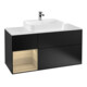 V&B Waschtischunterschrank Wandbeleuchtung Finion 120cm, Pl w m, Reg li Oa ven, bla m Lac-1
