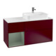 V&B Waschtischunterschrank Wandbeleuchtung Finion 120cm, Pl w m, Reg li Oli. m Lac, Peo m-1