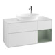 V&B Waschtischunterschrank Wandbeleuchtung Finion 120cm, Pl w m, Reg Oli. m Lac, wh. m Lac-1