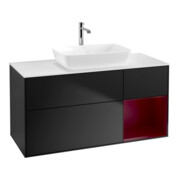 V&B Waschtischunterschrank Wandbeleuchtung Finion 120cm, Pl w m, Reg Peo m Lac, bla m Lac