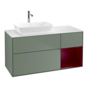 V&B Waschtischunterschrank Wandbeleuchtung Finion 120cm, Pl w m, Reg Peo m Lac, Oli. m Lac