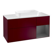 V&B Waschtischunterschrank Wandbeleuchtung Finion 120cm, Pl w m, Reg re Anthrac. m, Peo m