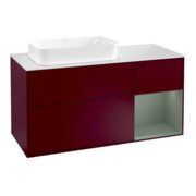 V&B Waschtischunterschrank Wandbeleuchtung Finion 120cm, Pl w m, Reg re Oli. m Lac, Peo m