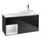V&B Waschtischunterschrank Wandbeleuchtung Finion 120cm, Pl w m, Reg wh. m Lac, bla m Lac-1