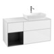 V&B Waschtischunterschrank Wandbeleuchtung Finion 120cm, Pl w m, Rg bla m Lac, glo wh. Lac-1