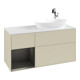 V&B Waschtischunterschrank Wandbeleuchtung Finion 120cm, Pl w m, Rg bla m Lac, si Gr m Lac-1