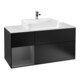 V&B Waschtischunterschrank Wandbeleuchtung Finion 120cm, Pl w m, Rg l A m, bla m Lac-1